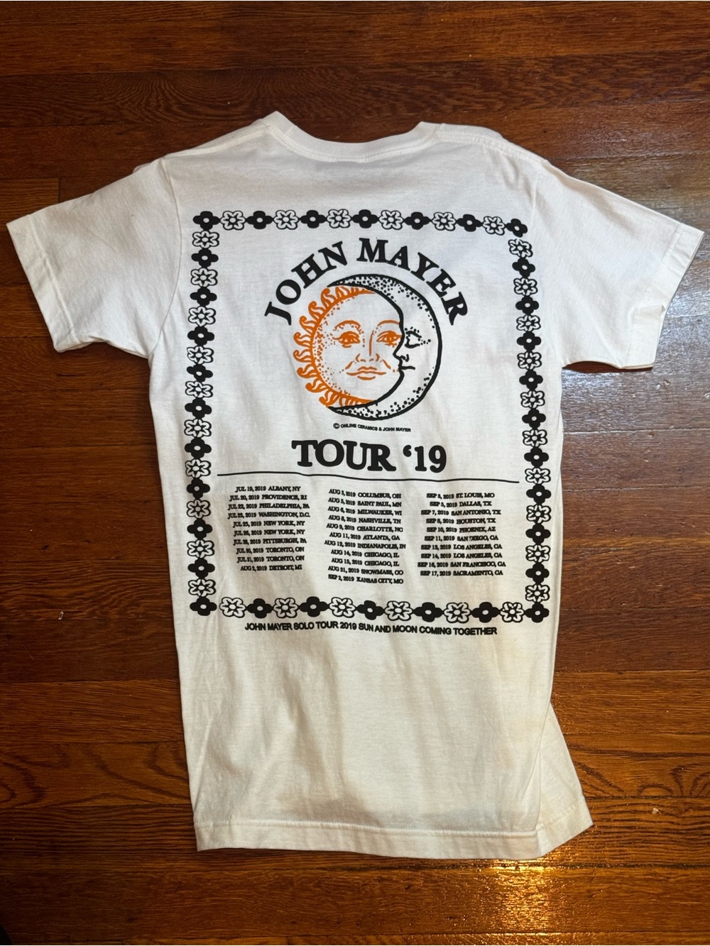 John Mayer concert tee